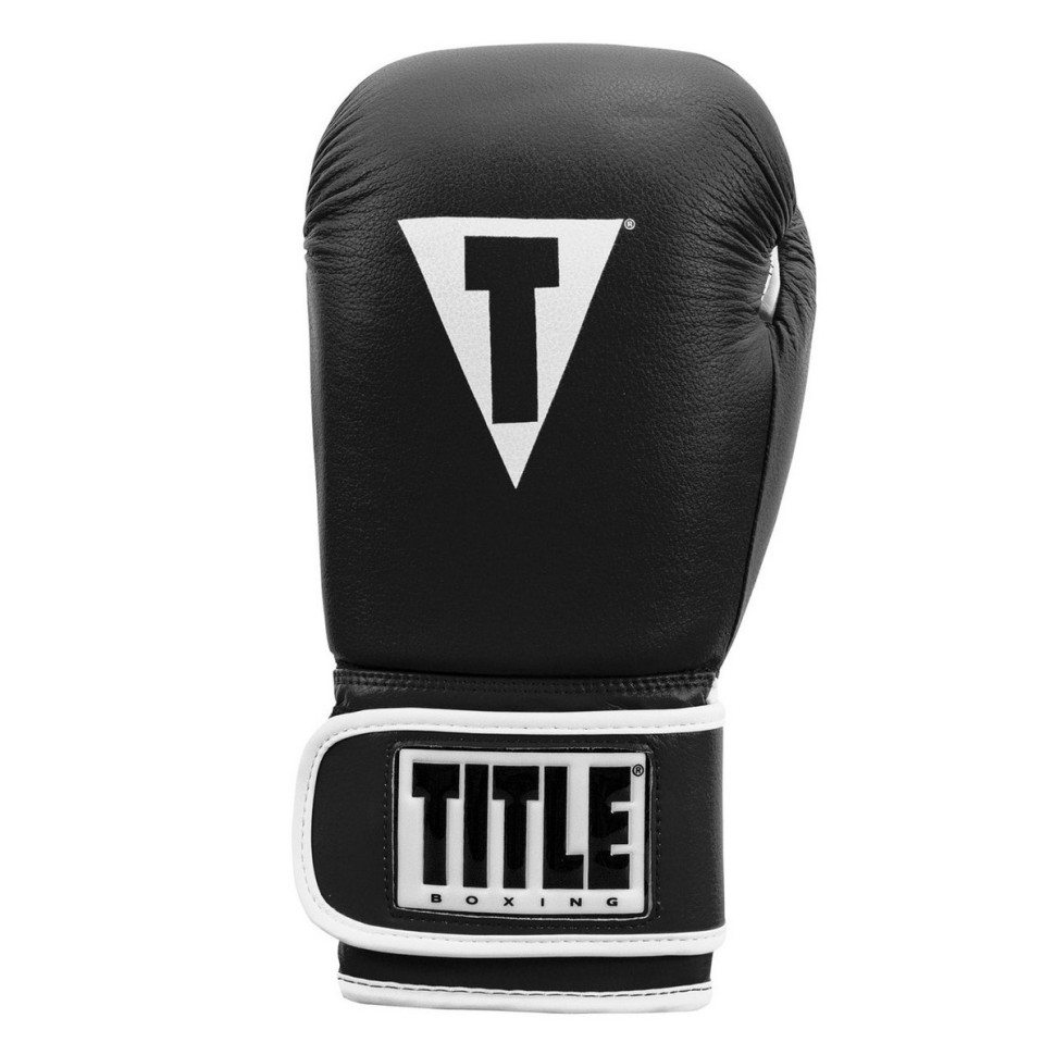 Боксерские перчатки Boxing Pro Style Leather Gloves 3.0 TITLE TVVTG3 14 BK/WH 14 унций (бинты в комплекте)
