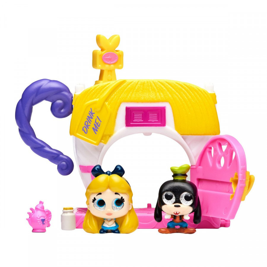 Ігровий набір DISNEY DOORABLES - АЛІСА В КРАЇНІ ЧУДЕС (2 героя, будиночок, аксесуар) 69412