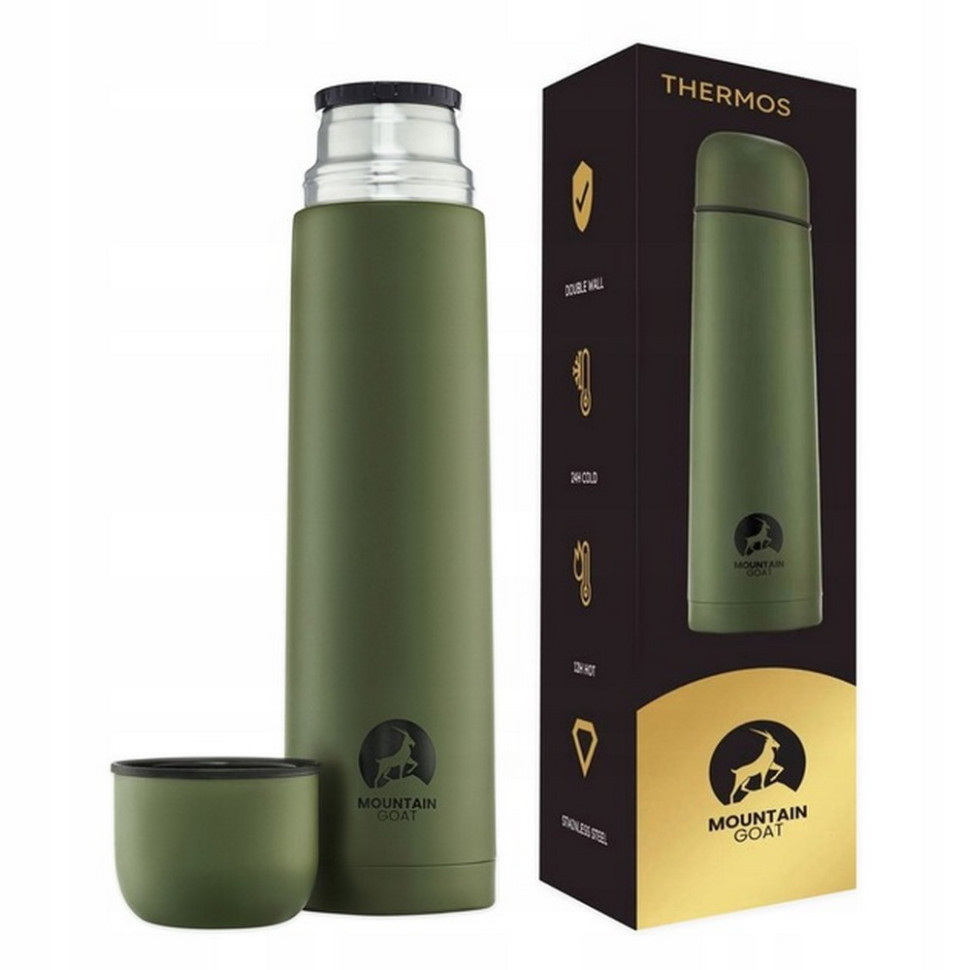 Термос туристичний Mountain Goat P-5907739315779 Navy Green 1 л