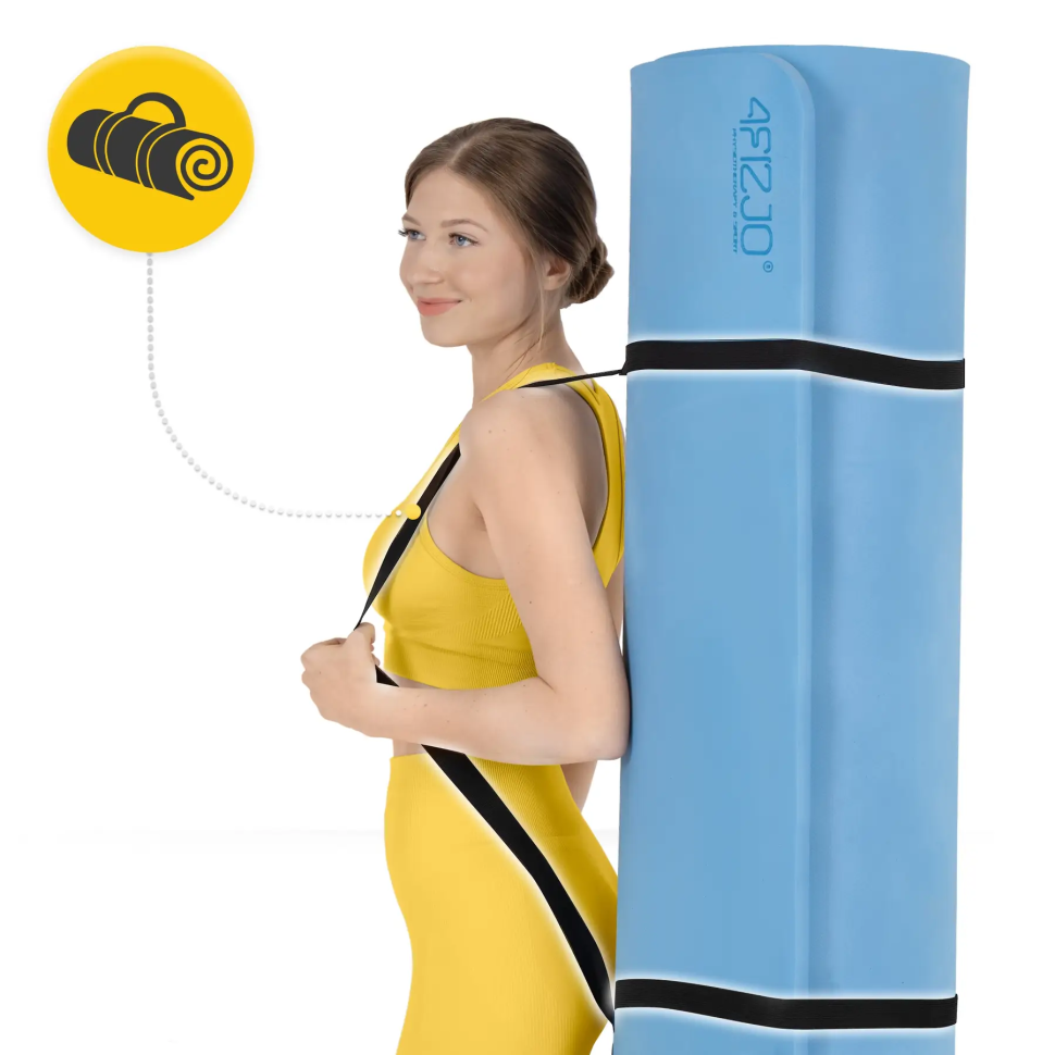 Коврик для йоги TPE Gigant 4FIZJO P-5907739318985 голубой 200 x 125 x 2 см 