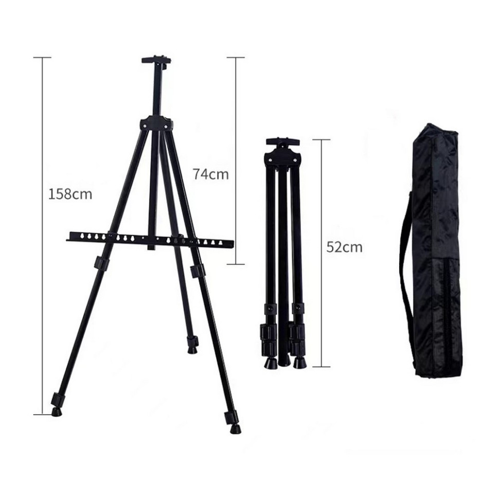 Регулируемый портативный мольберт Brushme M01 максимальная высота 158 см