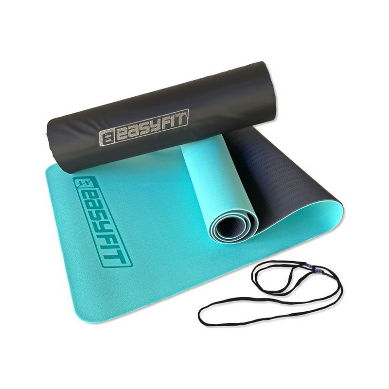 Коврик для йоги и фитнеса двухслойный EasyFit EF-1924s-MTB 