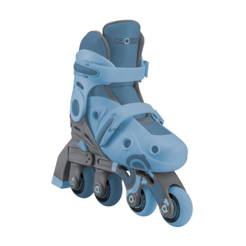 Роликовые коньки 2в1 GLOBBER 780-200 серо-синие р.26-29, до 20кг, 3+