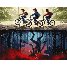 Картина по номерам "Граница реальностей" Идейка KHO5229, 40х50 см Картина по номерам "Граница реальностей" Идейка KHO5229, 40х50 см