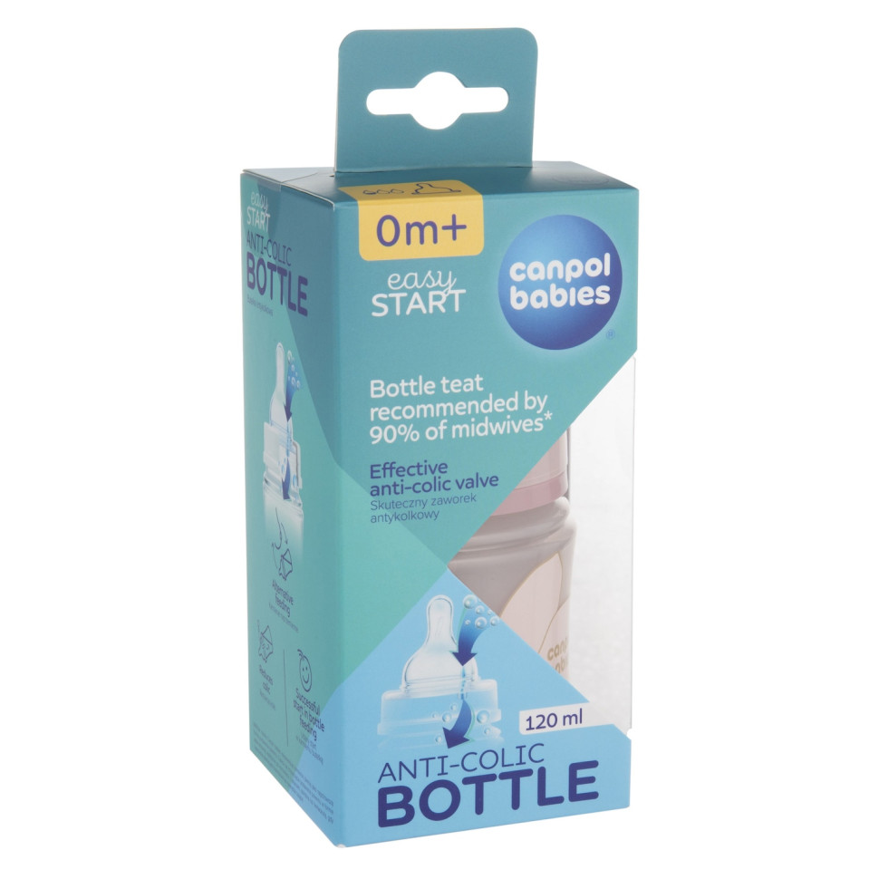 Пляшечка антиколікова з широким отвором Easystart Gold Canpol babies 35/239_pin 120 мл