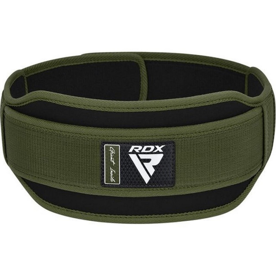 Пояс для важкої атлетики RX5 Double Belt RDX Inc Limited WBD-RX5AG-S, неопреновий, Army Green, S