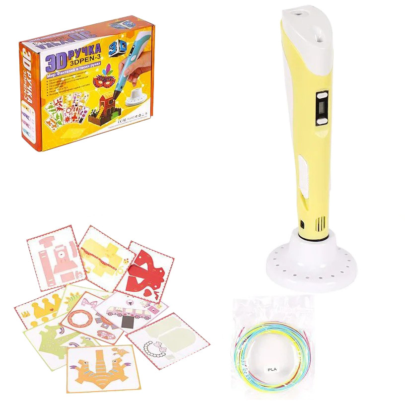 3D ручка Bambi DX008 зі стрижнями, USB кабель