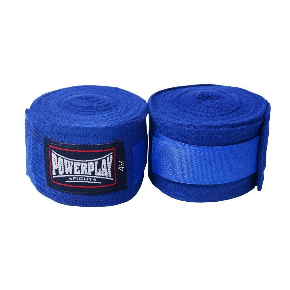 Бинти для боксу 3046 Nylon PowerPlay PP_3046_3m_Blue, розмір 3 метра