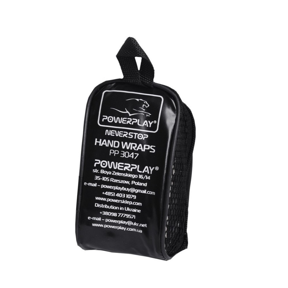 Бинти для боксу 3046 Nylon PowerPlay PP_3046_3m_Blue, розмір 3 метра