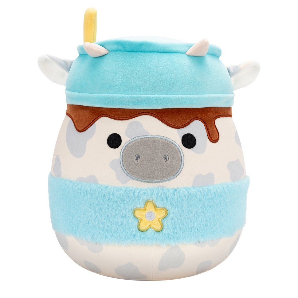 Детская мягкая игрушка Серая коровка Squishmallows SQER01263, 30 см