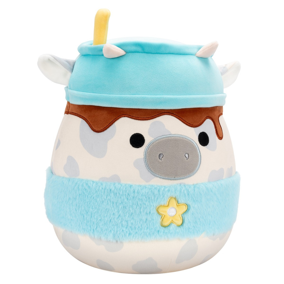 Детская мягкая игрушка Серая коровка Squishmallows SQER01263, 30 см
