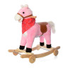 Конячка-гойдалка для дітей Bambi MP 0086-7 на колесах, 60х34х58 см, звук (цокіт / іржання), рухомий рот / хвіст