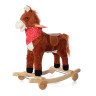 Лошадка-качалка для детей Bambi MP 0086-7 на колесах, 60х34х58 см, звук(цокот/ржание), подвижный рот/хвост