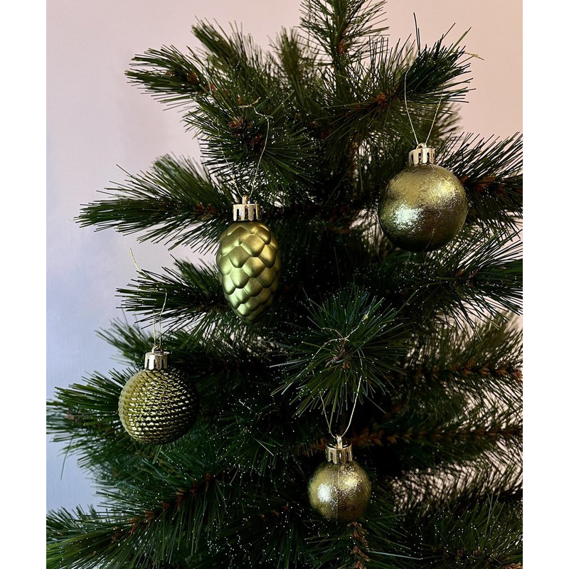 Набір ялинкових прикрас Chomik 5900779877160_3, 31 штука Ø 3-4,5 см