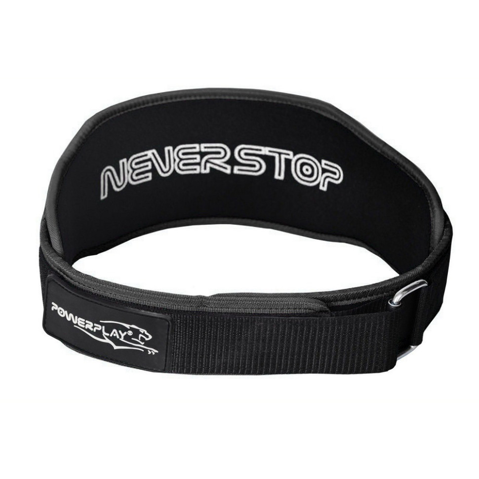Пояс неопреновий для важкої атлетики Power Play PP_5546_XL_ Black, Black, XL