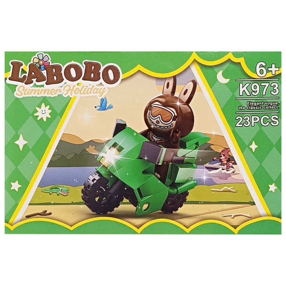 Детский конструктор Summer holiday LABUBU Bambi K973A-1, 23 детали