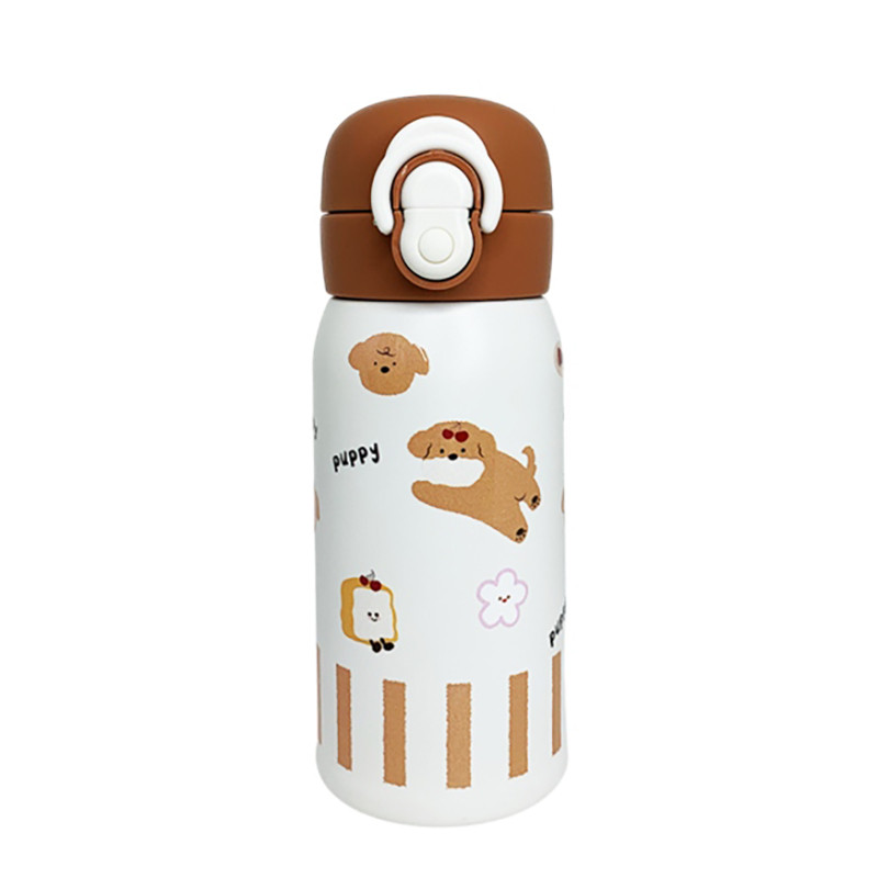 Дитячий термос-поїлка Mega Zayka MGZ-0334(Brown) коричневий, 350 мл