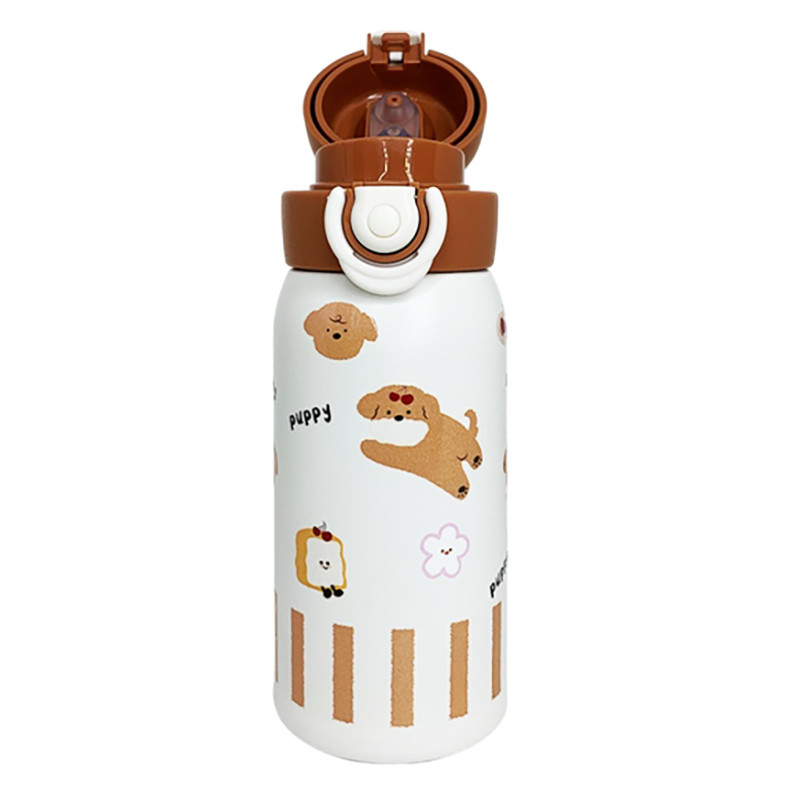 Дитячий термос-поїлка Mega Zayka MGZ-0334(Brown) коричневий, 350 мл