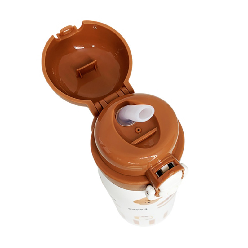 Дитячий термос-поїлка Mega Zayka MGZ-0334(Brown) коричневий, 350 мл