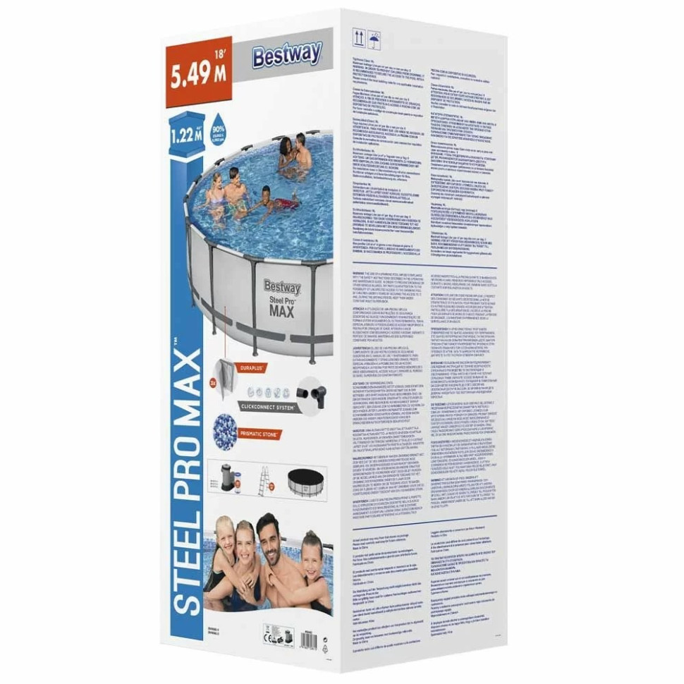 Басейн каркасний Steel Pro MAX Bestway 56462, 549x122 см, 5678 л