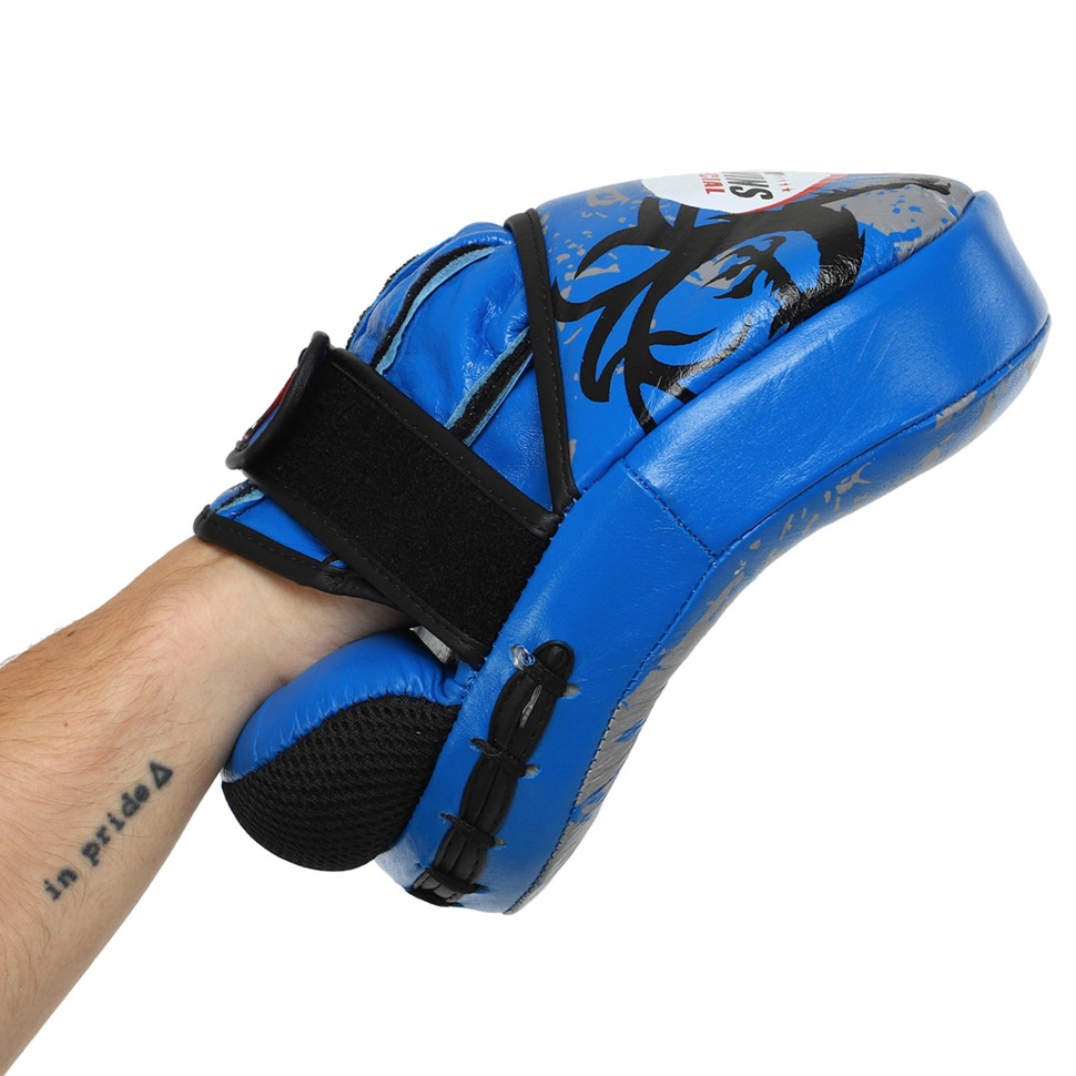 Лапи для боксу та єдиноборств Twins Special TW4-BLUE синій 2 шт 23x18x6 см