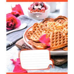 Тетрадь ученическая "Сладкие сердца" Leader 012-500325K-3 в клетку, 12 листов (959050)