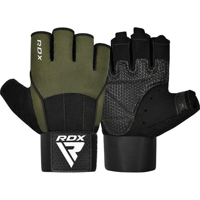 Рукавички для фітнесу W3 ARMY WITH EVA PADDING RDX Inc Limited WGS-W3AG-M+