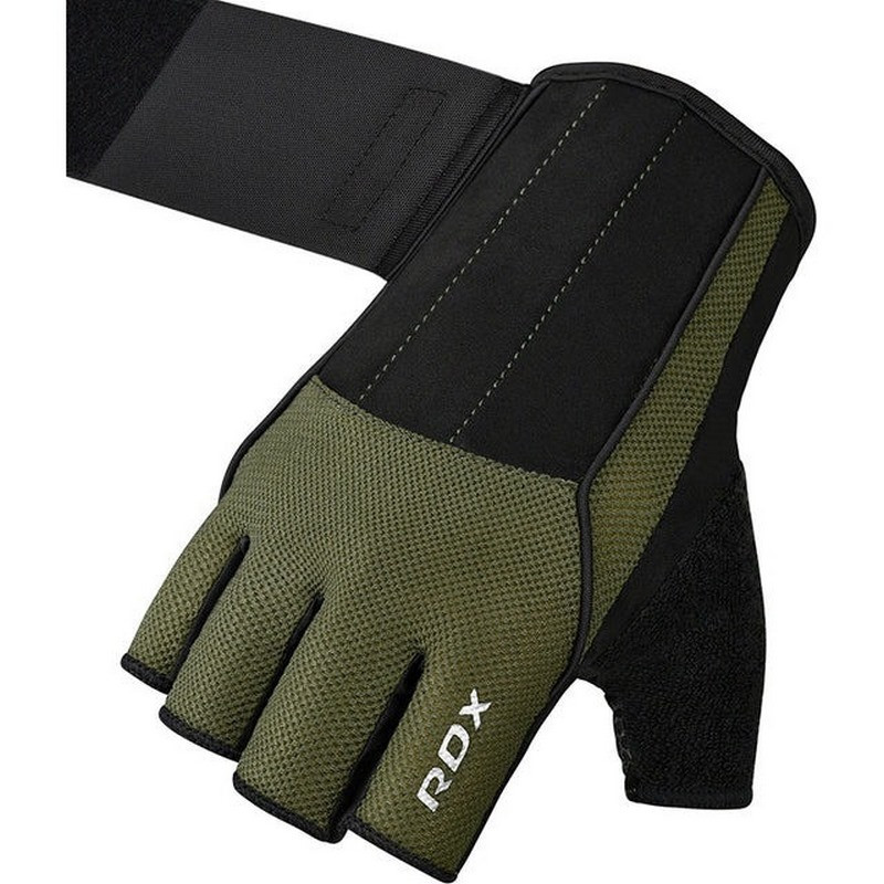Рукавички для фітнесу W3 ARMY WITH EVA PADDING RDX Inc Limited WGS-W3AG-M+
