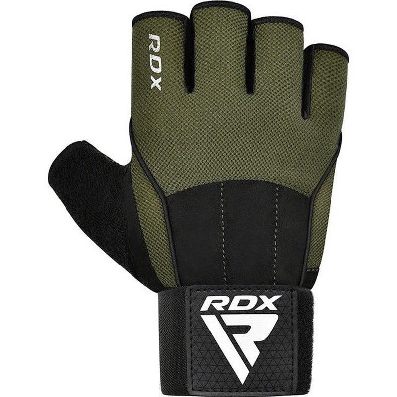Рукавички для фітнесу W3 ARMY WITH EVA PADDING RDX Inc Limited WGS-W3AG-M+