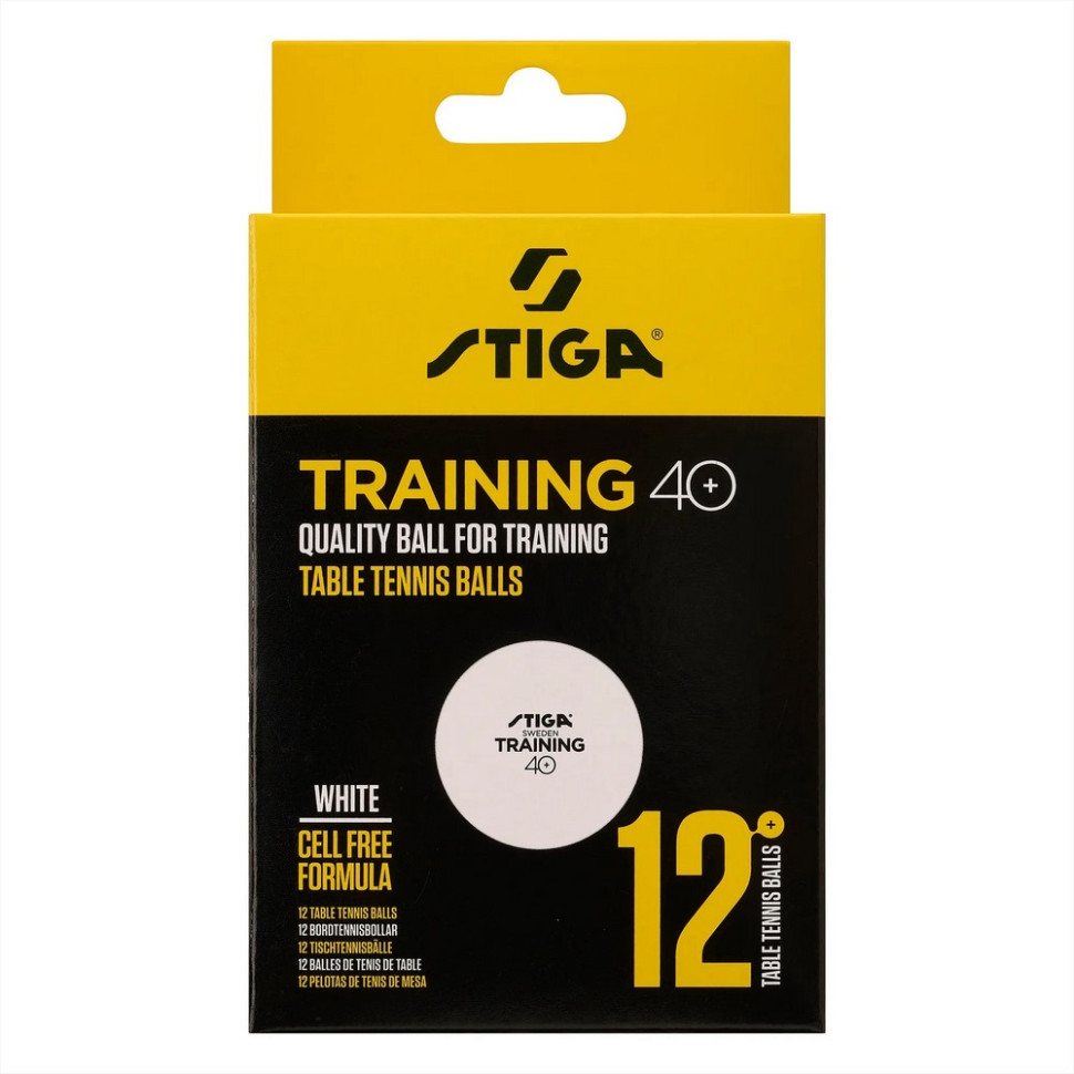 М'ячі для настільного тенісу Training ABS Stiga 931159, 12 штук (1110-2610-12)