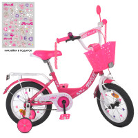 Велосипед детский PROF1 Y1213-1 12 дюймов, малиновый