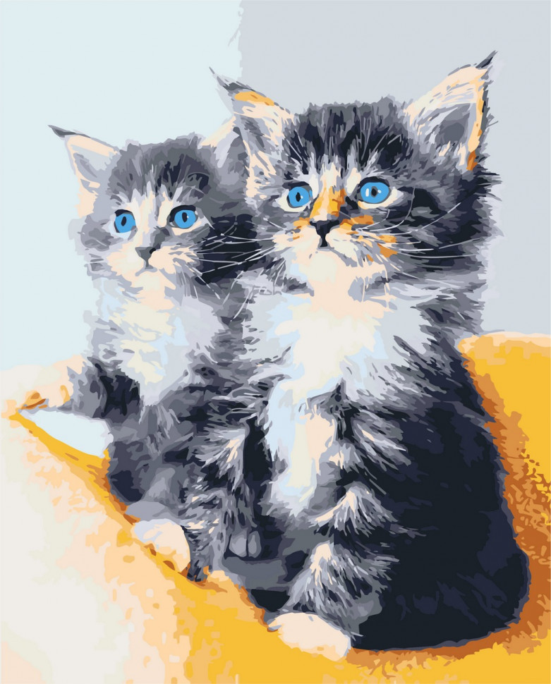 Картина за номерами. Art Craft "Блакитноокі кошенята" 40*50 см 11617-AC по цене 240 грн.