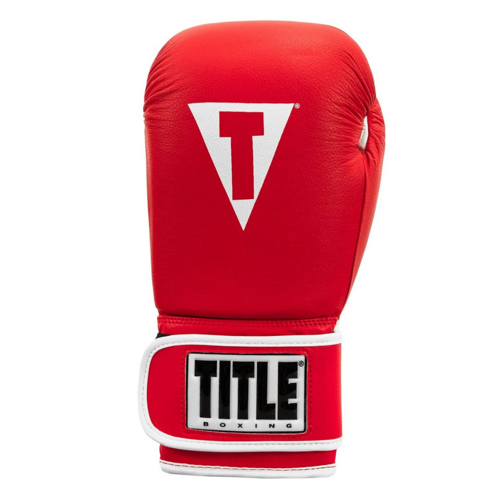 Боксерские перчатки Boxing Pro Style Leather Gloves 3.0 TITLE TVVTG3 12 RD/WH 12 унций (бинты в комплекте)