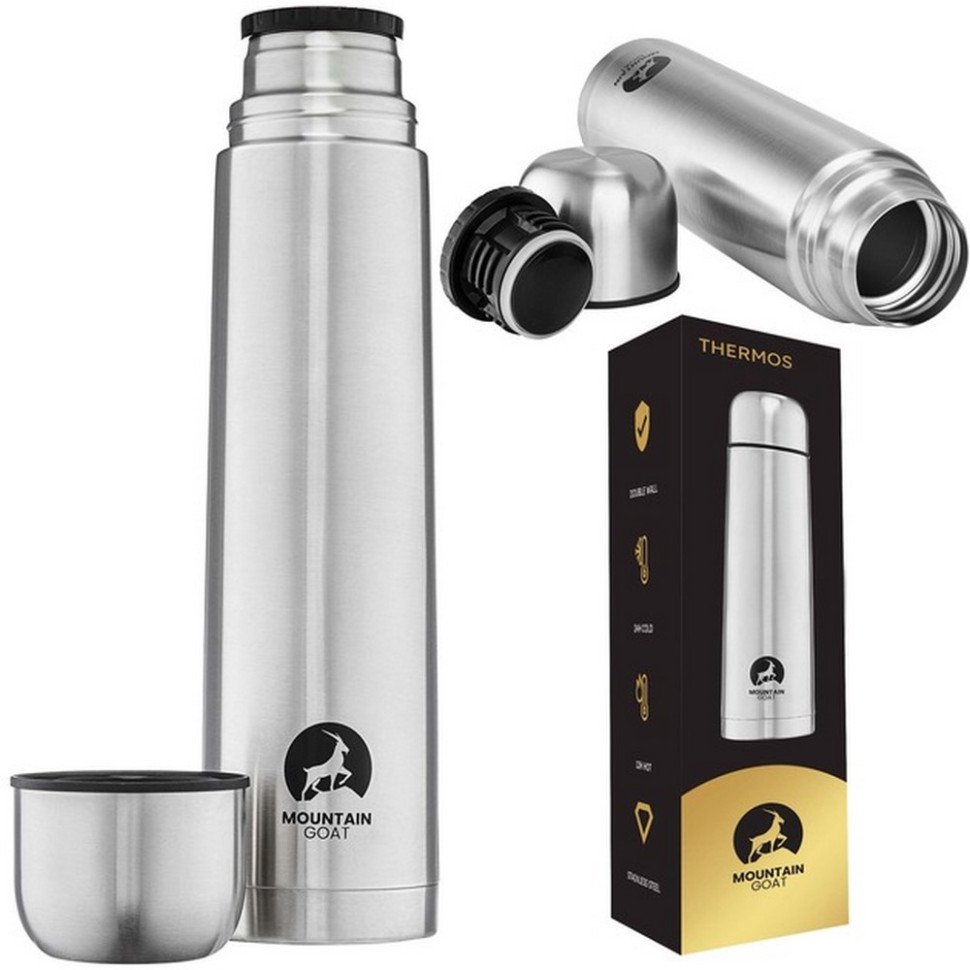 Термос туристичний Mountain Goat P-5907739315755 Silver 1 л