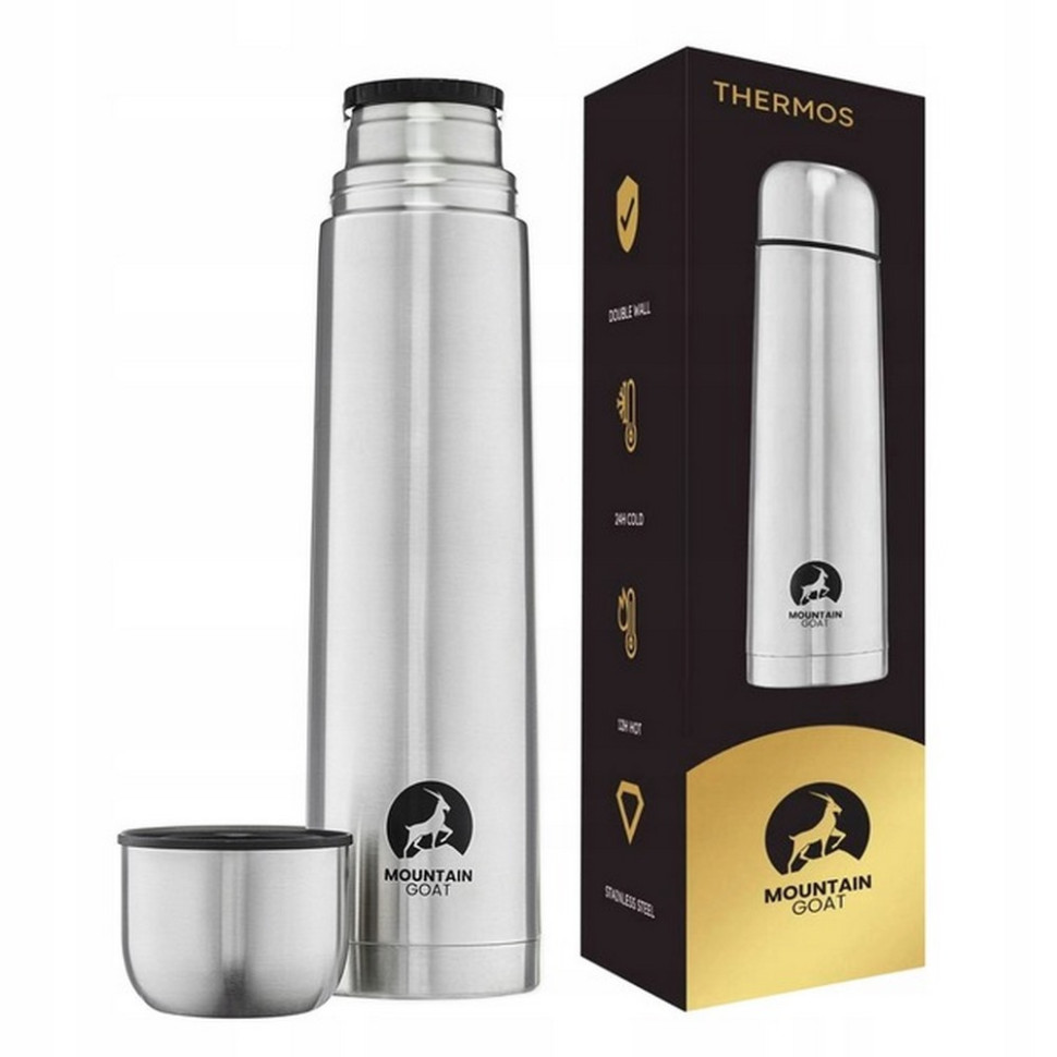 Термос туристичний Mountain Goat P-5907739315755 Silver 1 л