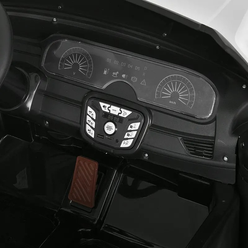 Дитячий електромобіль Машина Bambi M 6364EBLR-1 до 30 кг, білий