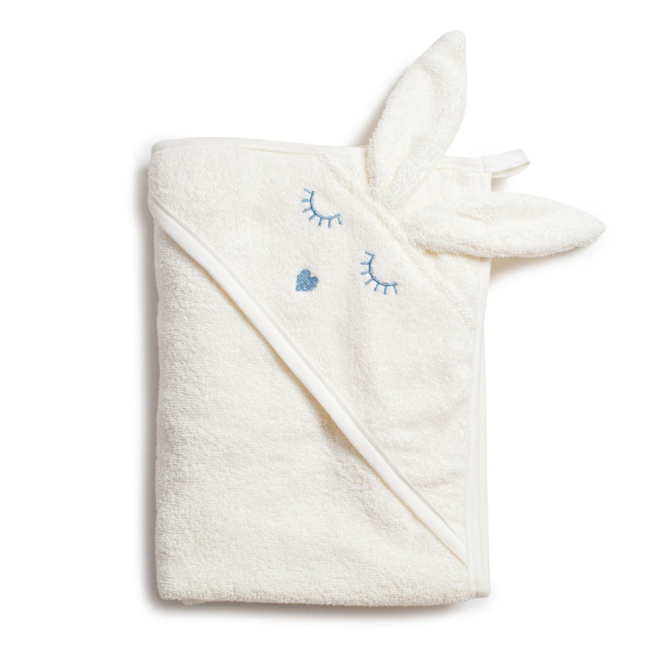 Дитячий рушник Rabbit Twins 1500-TANК-202, 100 х 100 см, бежевий