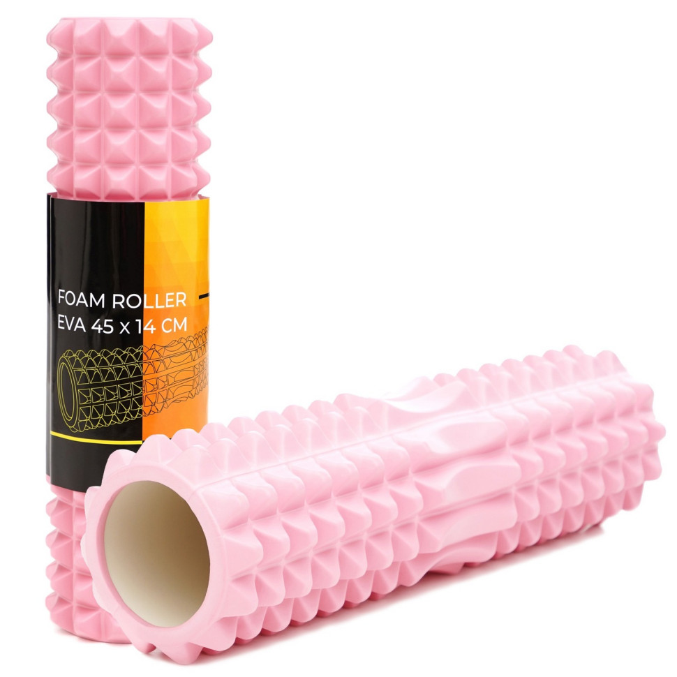 Массажный ролик (валик, роллер) Cornix XR-0336 Light Pink 45 x 14 см