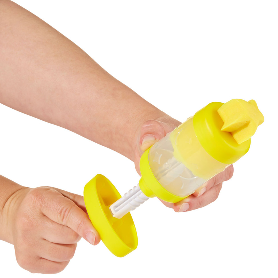 Незастывающая масса для лепки с прессом Wonder Factory 595106(Yellow) 5х6х19 см