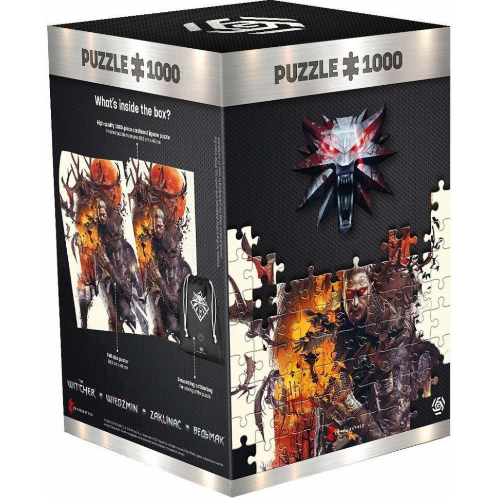 Пазл класичний Witcher: Monsters puzzles GoodLoot 5908305231936, 1000 елементів