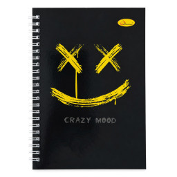 Блокнот для записей Crazy Mood Апельсин АП-1708-1 А5, 80 листов, пружина сбоку