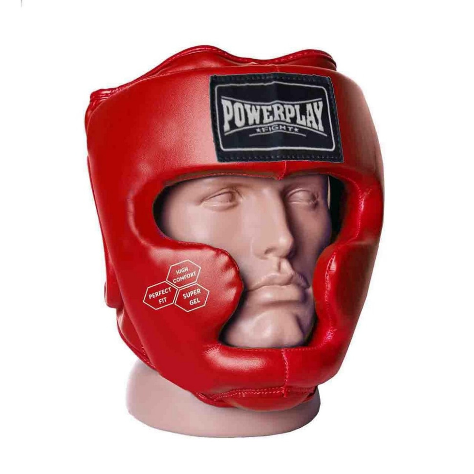 Боксерський шолом тренувальний PowerPlay PP_3043_XL_Red, XL