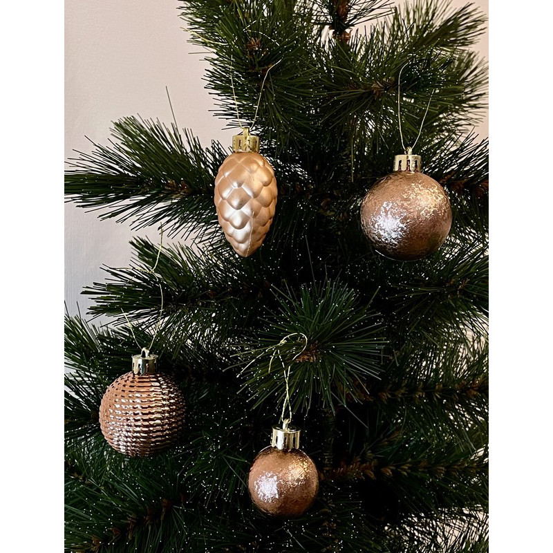 Набір ялинкових прикрас Chomik 5900779877160_2, 31 штука Ø 3-4,5 см