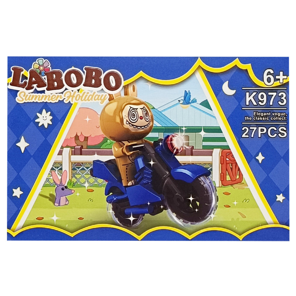 Детский конструктор Summer holiday LABUBU Bambi K973A-2, 27 деталей