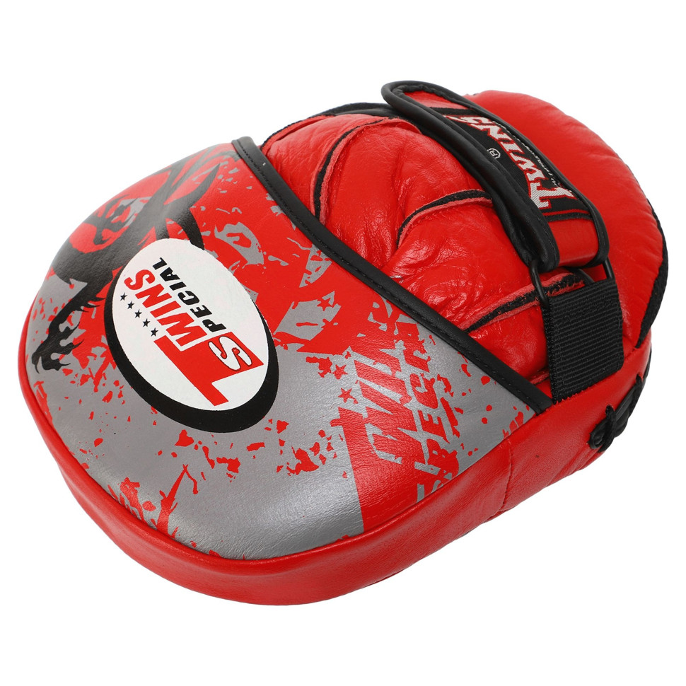 Лапи для боксу та єдиноборств Twins Special TW4-RED червоний 2 шт 23x18x6 см