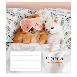 Зошит учнівський "Be joyful always" Школярик 012-3263L-1 в лінію, 12 аркушів 