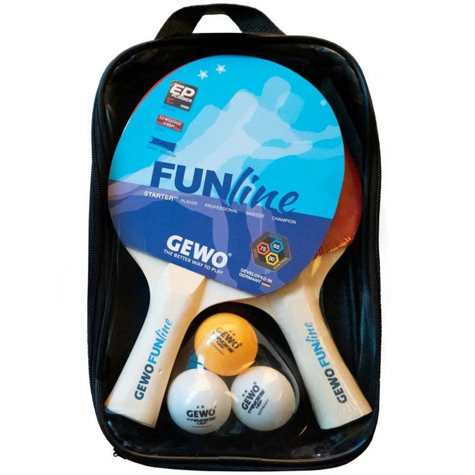 Набір для настільного тенісу Double-Fun Gewo 931053, 2 Bats 3 Balls (96960000)