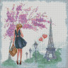 Алмазна мозаїка "Прогулянка по Парижу" 40*40см AM6044 