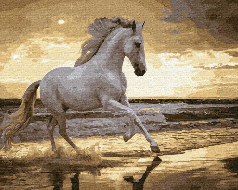 Картина за номерами. Rainbow Art "Заповзятий кінь" GX30903-RA по цене 240 грн.