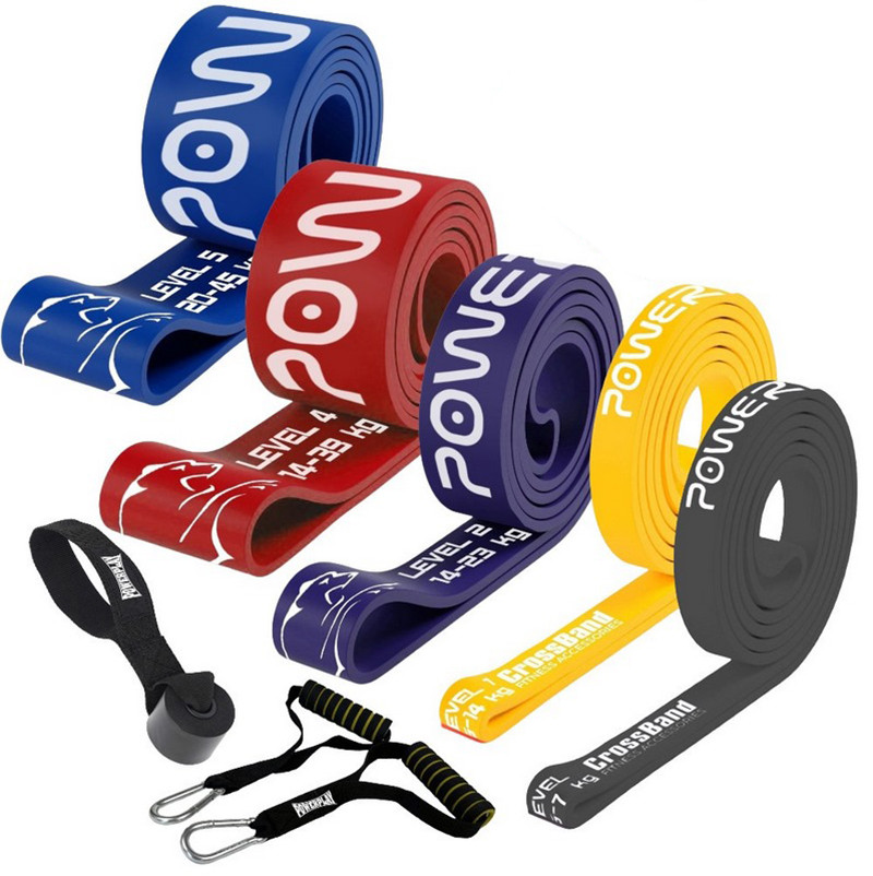 Еспандер-петля (гумка для фітнесу і кроссфіту) PowerPlay PP_0027 в наборі 5 штук